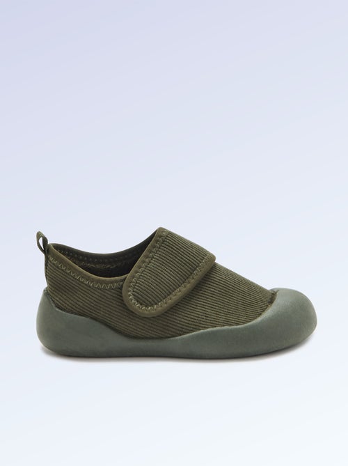 Chaussons 'Kitchoun' souples fourrés barefoot - Kiabi