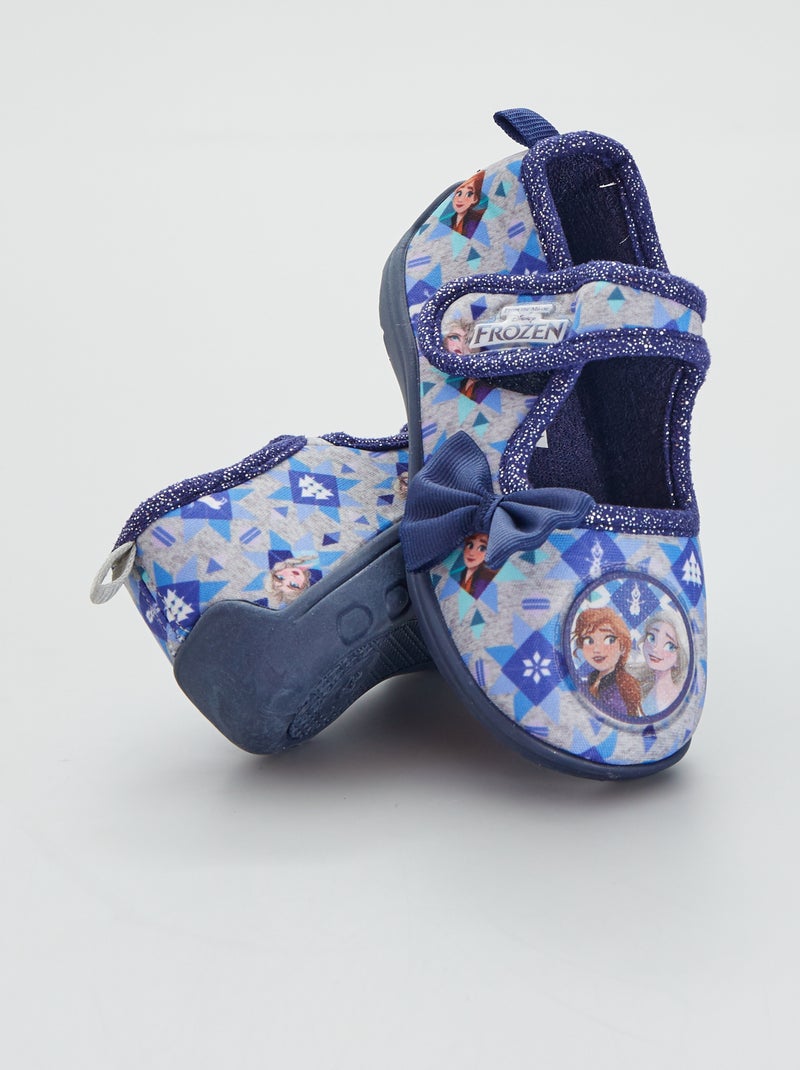 Chaussons 'La Reine des Neiges' Bleu marine - Kiabi