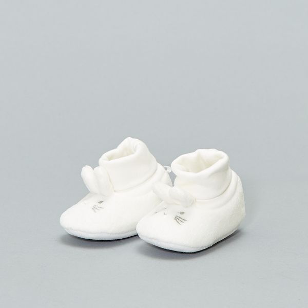 Chaussons Lapin Eco Conception Bebe Garcon Ecru Kiabi 5 00