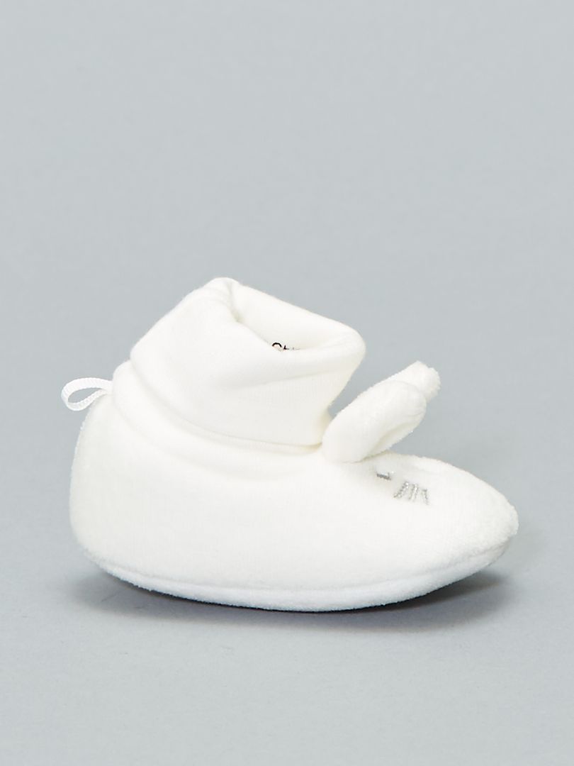 Chaussons 'lapin' écru - Kiabi