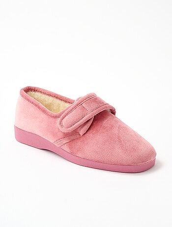 Chaussons largeur confort fourrés pure laine