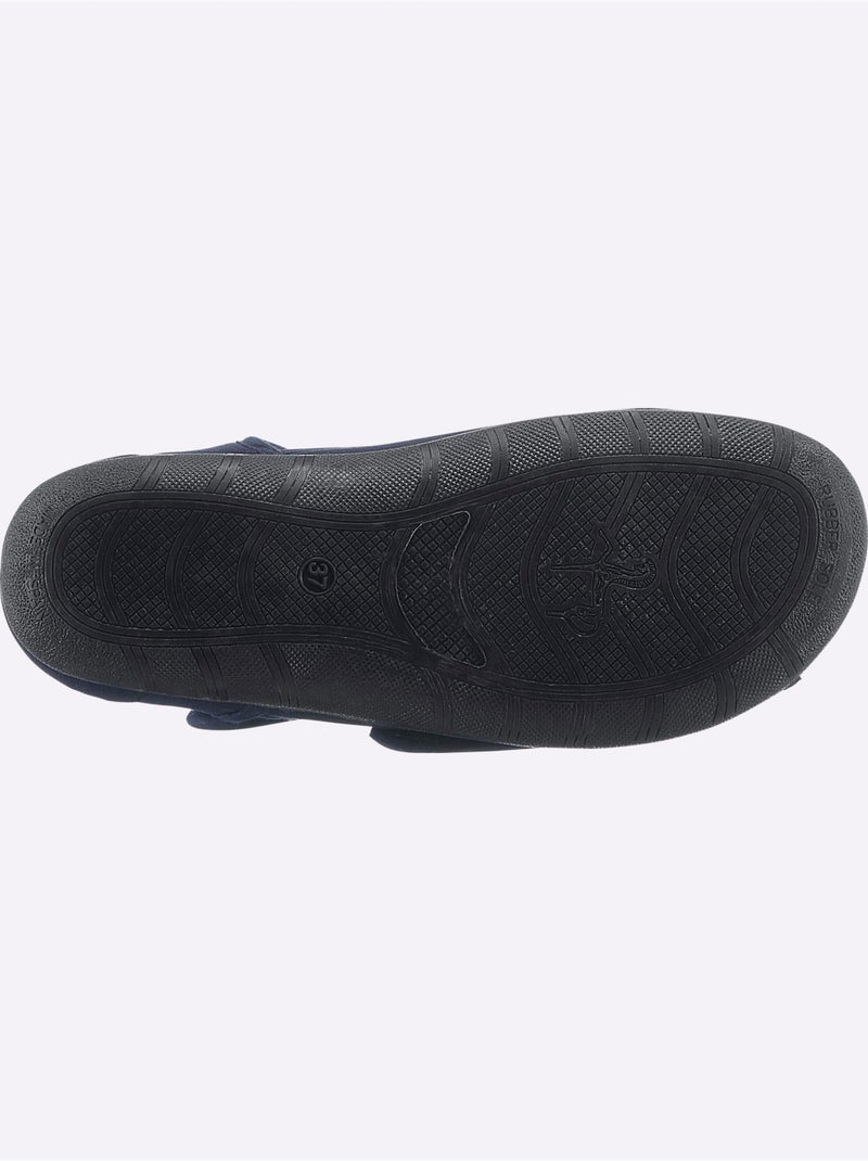 Chaussons Largeur Pied Fort - Taille Standard - Witt Bleu marine - Kiabi