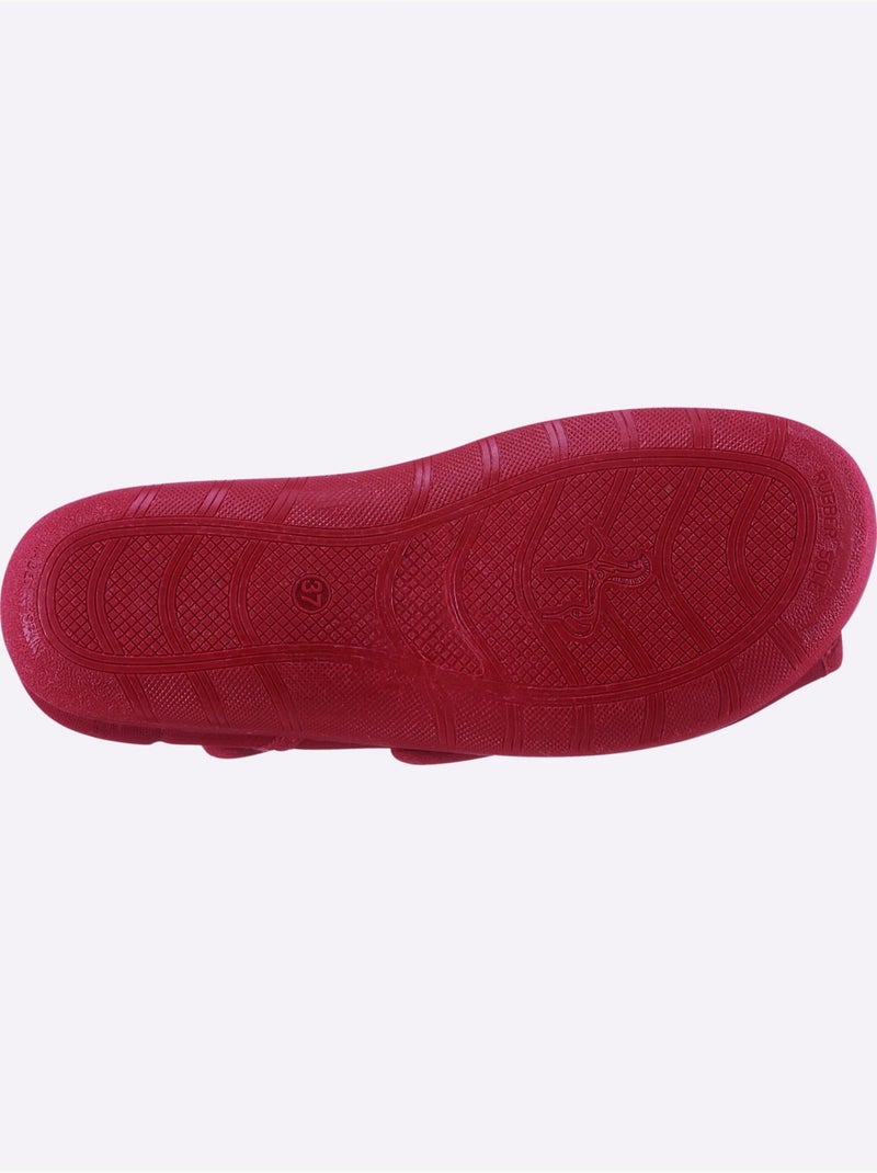 Chaussons Largeur Pied Fort - Taille Standard - Witt Rouge - Kiabi