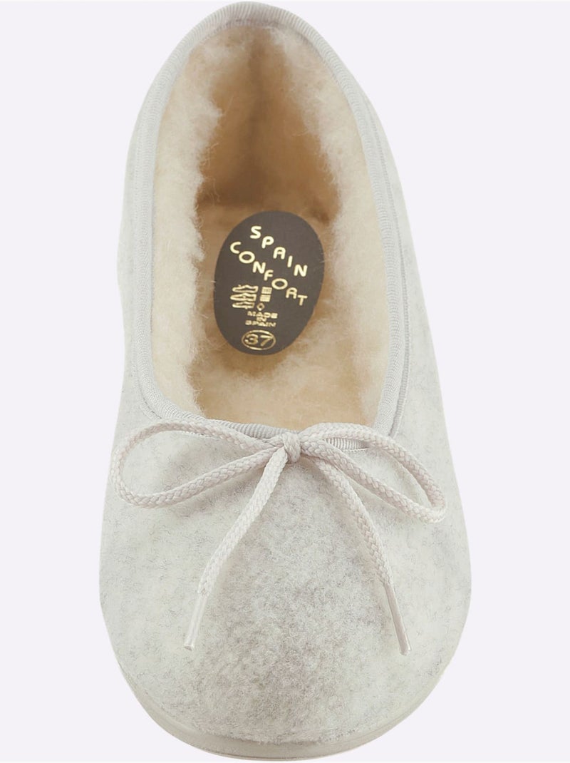 Chaussons Largeur Pied Normal - Taille Standard - Witt Beige naturel - Kiabi