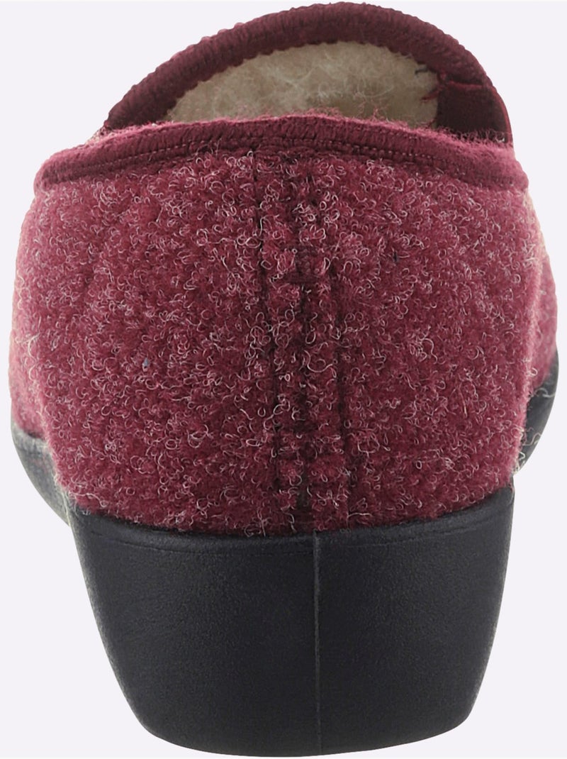 Chaussons largeur pied normal - taille standard - witt Bordeaux - Kiabi