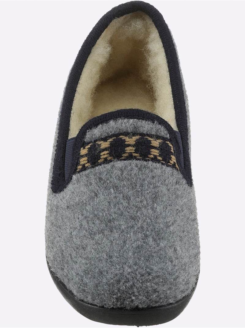 Chaussons largeur pied normal - taille standard - witt Gris - Kiabi