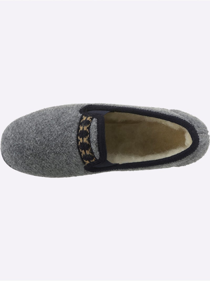 Chaussons largeur pied normal - taille standard - witt Gris - Kiabi