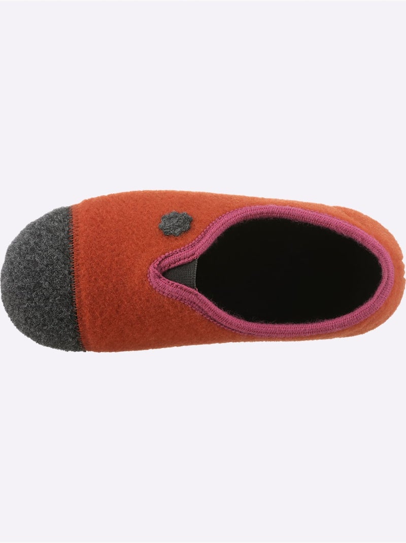 Chaussons Largeur Pied Normal - Taille Standard - Witt Orange - Kiabi