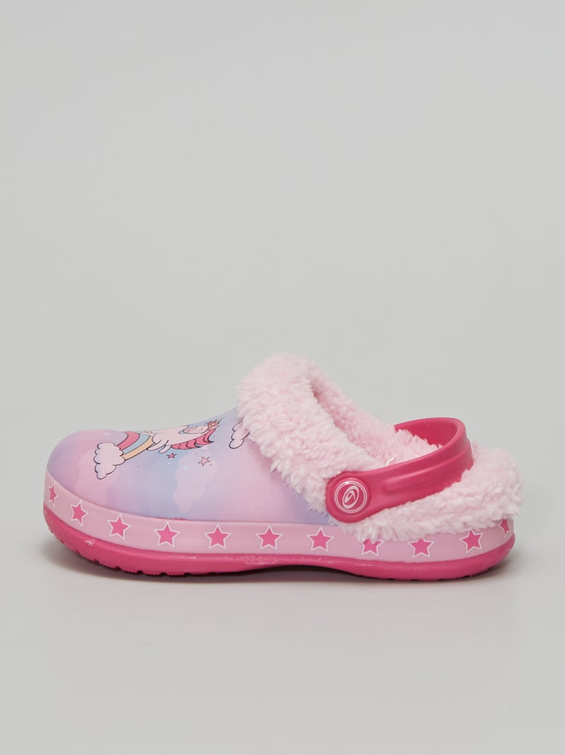 Chaussons 'licorne' rose - Kiabi