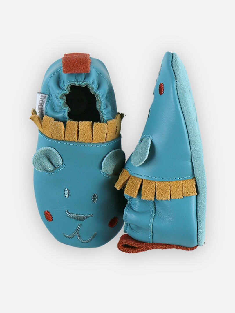 chaussons cuir noukies