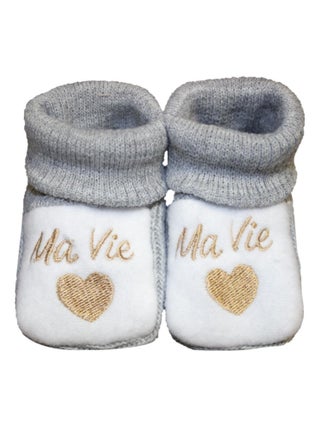 Chaussons "Ma Vie" LES CHATOUNETS