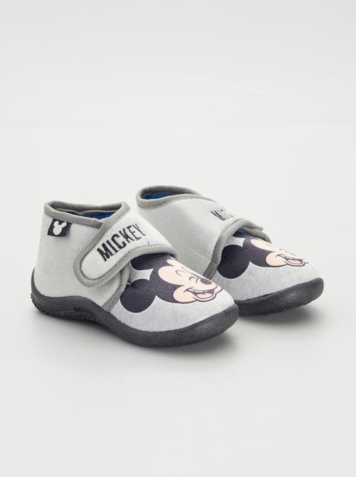 Chaussons 'Mickey' en velours - Kiabi