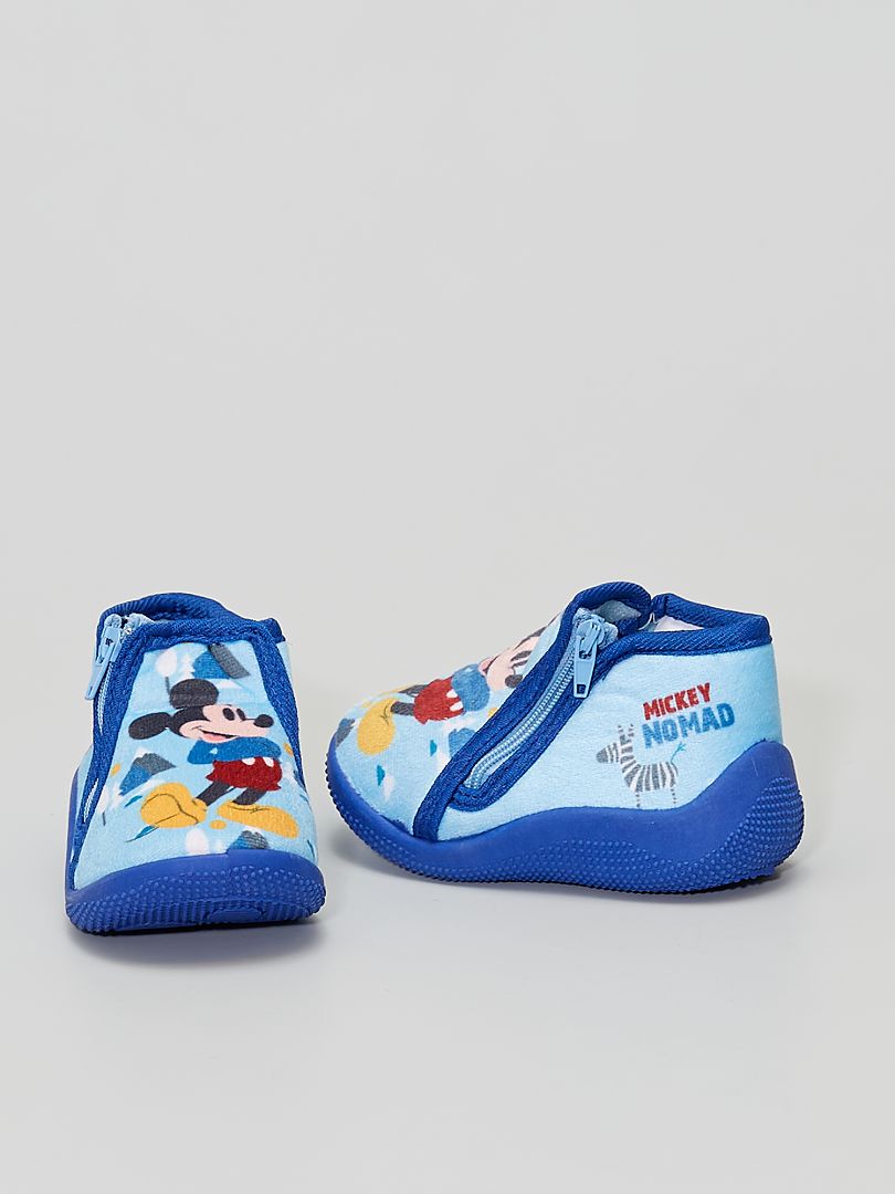 Chaussons 'Mickey Mouse' bleu - Kiabi