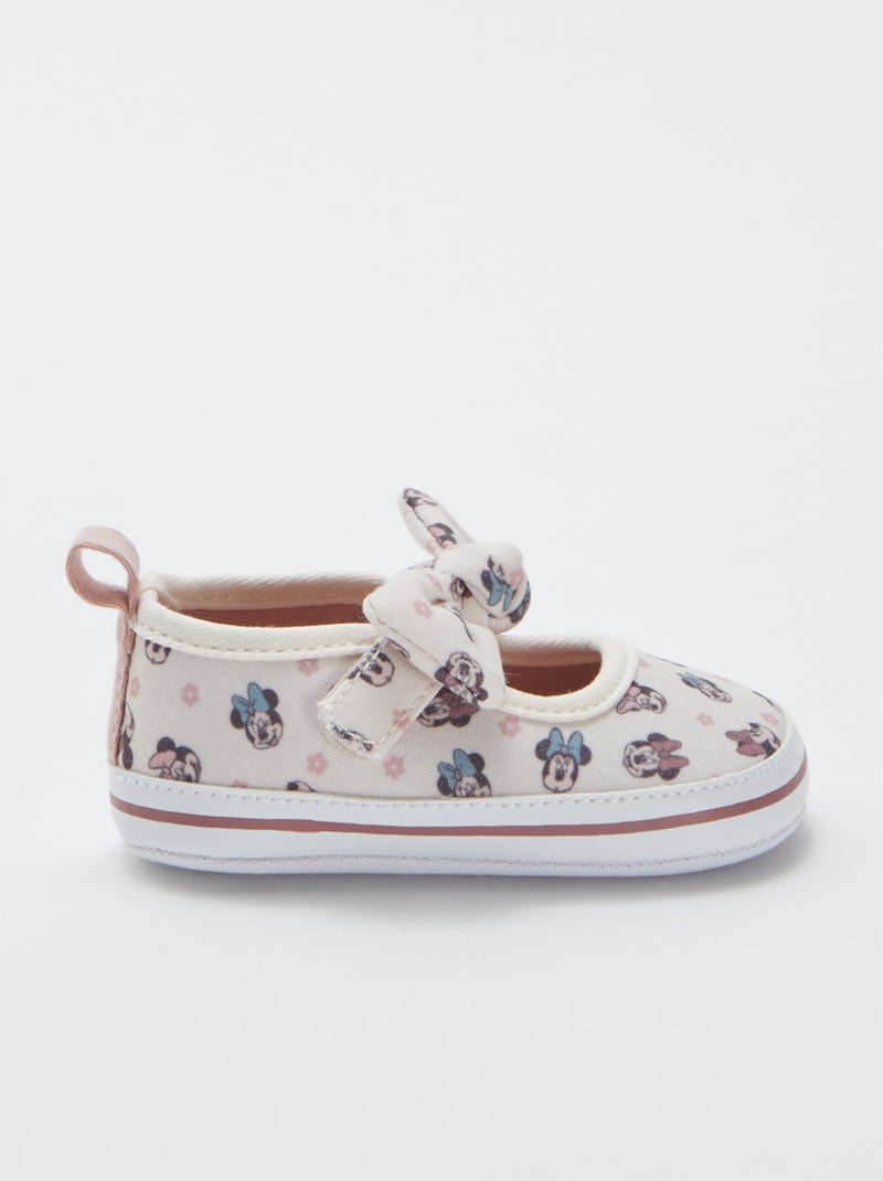 Chaussons 'Minnie' à scratch Rose - Kiabi