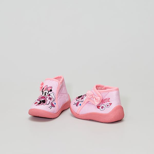 Chaussons Minnie Mouse Disney Bebe Fille Rose Kiabi 10 00