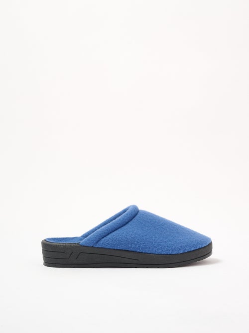 Chaussons mixtes mule largeur confort polaire - Afibel - Kiabi