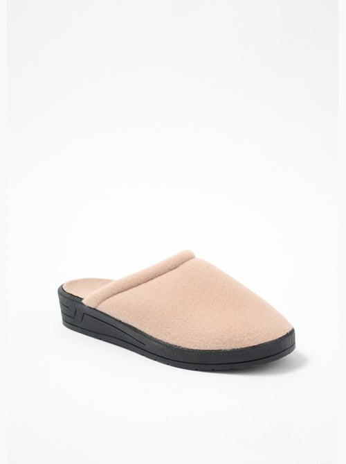 Chaussons mixtes mule largeur confort polaire - Afibel - Kiabi