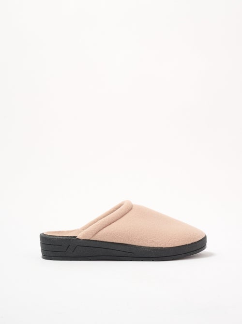 Chaussons mixtes mule largeur confort polaire - Afibel - Kiabi
