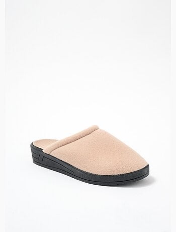 Chaussons mixtes mule largeur confort polaire