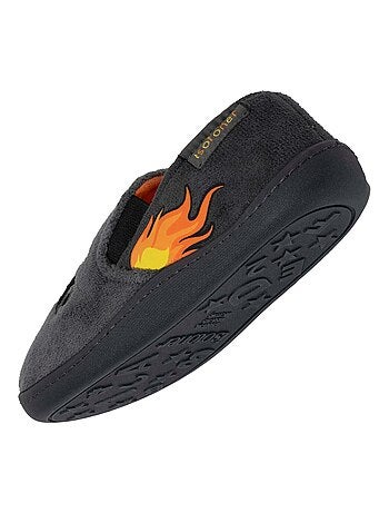 Chaussons mocassins à élastique, semelle antidérapante garçon Isotoner