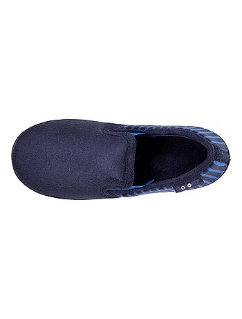 Chaussons mocassins en suédine ultra douce, semelle ergonomique, enfilage facile, garçon Isotoner