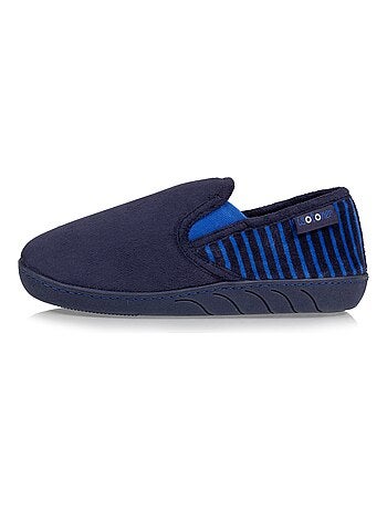 Chaussons mocassins en suédine ultra douce, semelle ergonomique, enfilage facile, garçon Isotoner
