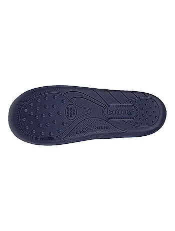 Chaussons mocassins en suédine ultra douce, semelle ergonomique, enfilage facile, garçon Isotoner