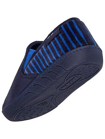 Chaussons mocassins en suédine ultra douce, semelle ergonomique, enfilage facile, garçon Isotoner