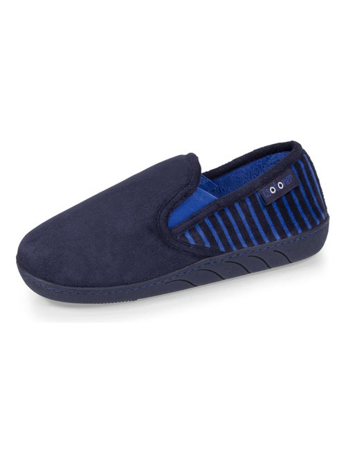 Chaussons mocassins en suédine ultra douce, semelle ergonomique, enfilage facile, garçon Isotoner - Kiabi