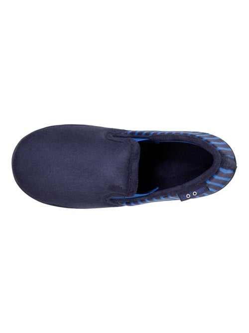 Chaussons mocassins en suédine ultra douce, semelle ergonomique, enfilage facile, garçon Isotoner - Kiabi