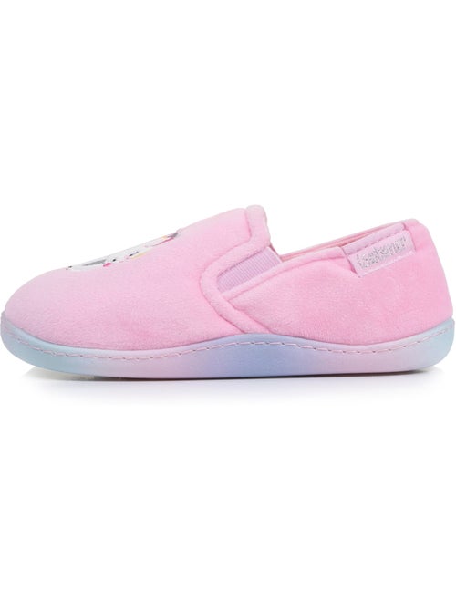 Chaussons mocassins enfilage facile, semelle antidérapante fille isotoner - Kiabi