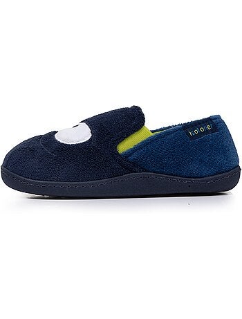 Chaussons mocassins enfilage facile, semelle antidérapante garçon isotoner