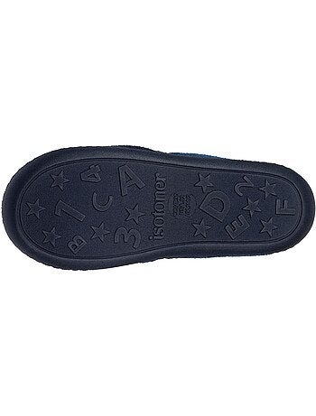 Chaussons mocassins enfilage facile, semelle antidérapante garçon isotoner