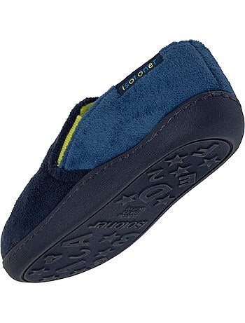 Chaussons mocassins enfilage facile, semelle antidérapante garçon isotoner