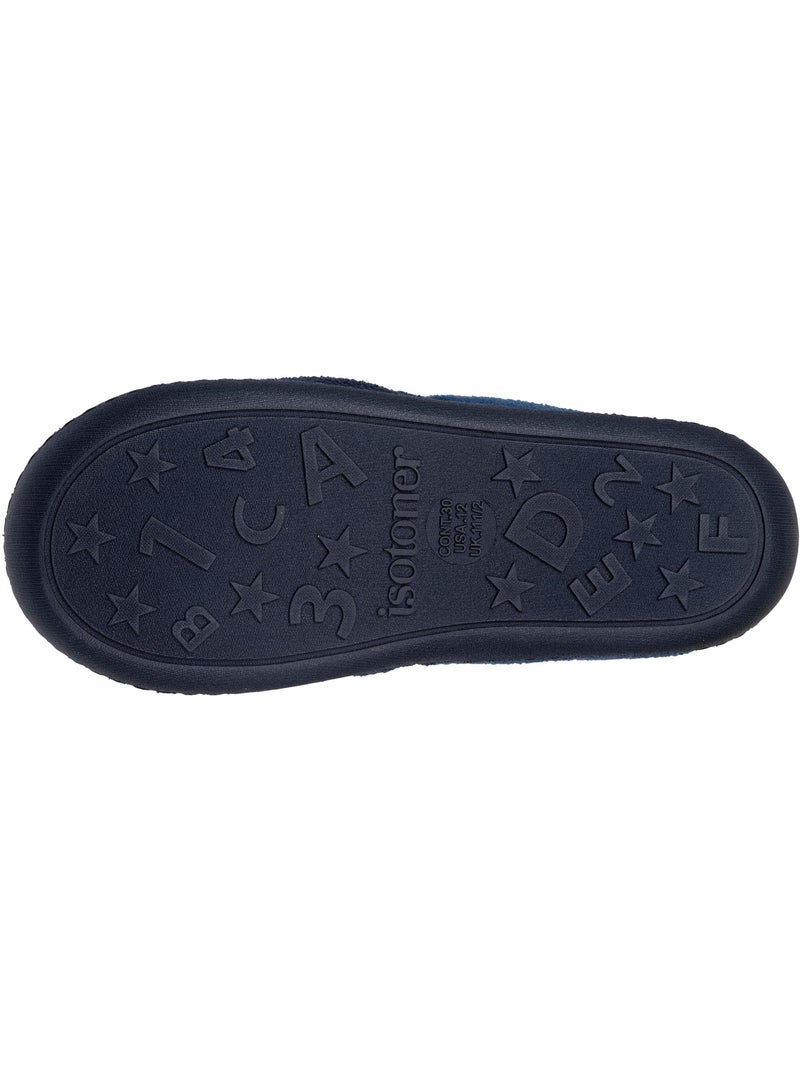 Chaussons mocassins enfilage facile, semelle antidérapante garçon isotoner Bleu marine - Kiabi