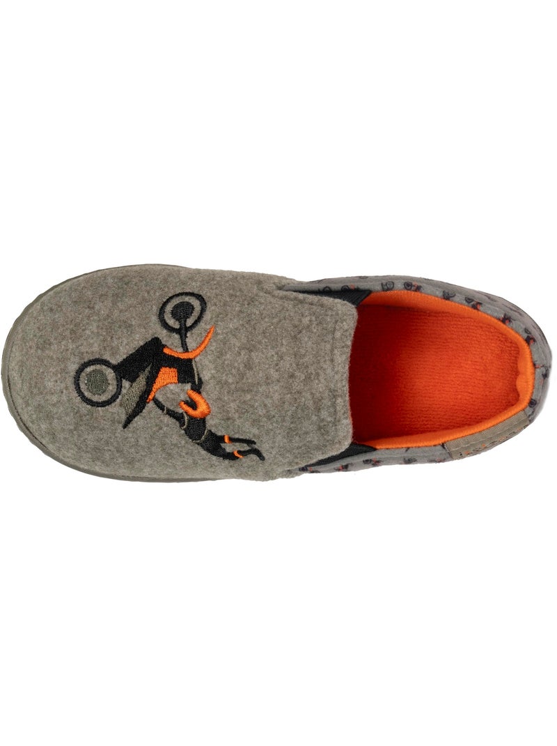 Chaussons mocassins enfilage facile, semelle antidérapante garçon isotoner Kaki - Kiabi