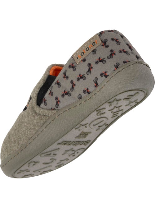 Chaussons mocassins enfilage facile, semelle antidérapante garçon isotoner - Kiabi Chaussons mocassins enfilage facile, semelle antidérapante garçon isotoner - Kiabi