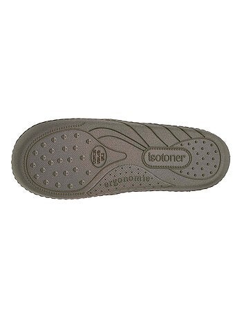 Chaussons mocassins enfilage facile, semelle ergonomique confort garçon Isotoner