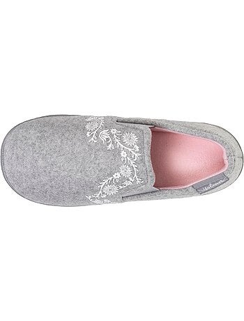 Chaussons mocassins enfilage facile, semelle ergonomique fille