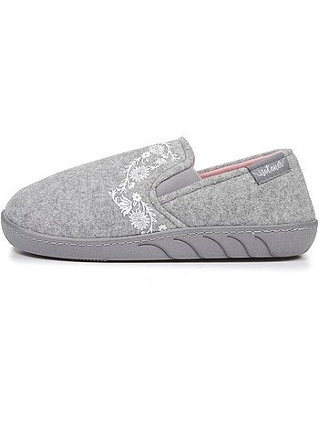 Chaussons mocassins enfilage facile, semelle ergonomique fille