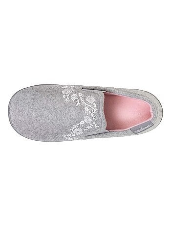 Chaussons mocassins enfilage facile, semelle ergonomique fille Isotoner