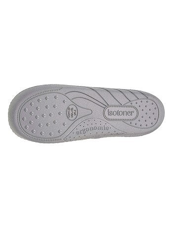 Chaussons mocassins enfilage facile, semelle ergonomique fille Isotoner