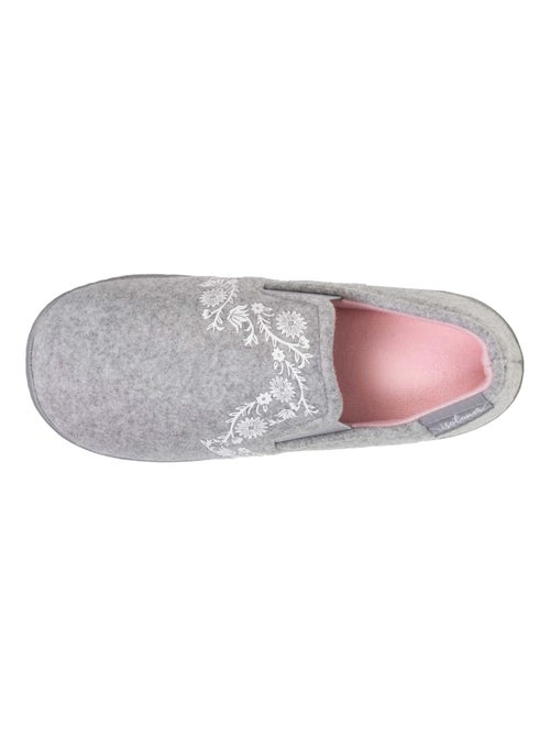 Chaussons mocassins enfilage facile, semelle ergonomique fille Isotoner - Kiabi