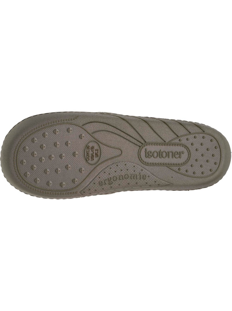 Chaussons mocassins enfilage facile, semelle ergonomique garçon Kaki - Kiabi