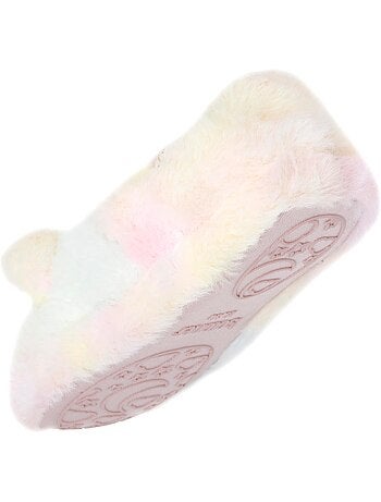 Chaussons mocassins imitation fourrure, semelle fille