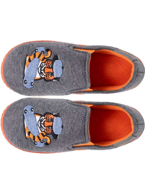 Chaussons mocassins jersey, maintien du pieds, semelle garçon isotoner - Kiabi