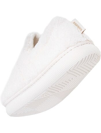 Chaussons mocassins maille bouclette semelle bloup extra fille isotoner