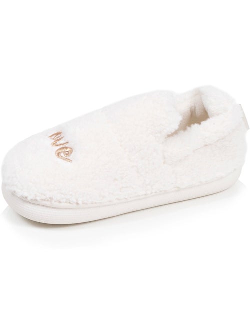 Chaussons mocassins maille bouclette semelle bloup extra fille isotoner - Kiabi Chaussons mocassins maille bouclette semelle bloup extra fille isotoner - Kiabi