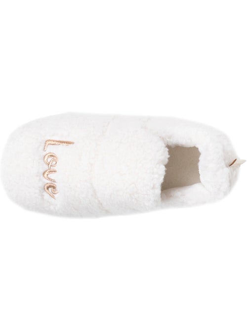 Chaussons mocassins maille bouclette semelle bloup extra fille isotoner - Kiabi Chaussons mocassins maille bouclette semelle bloup extra fille isotoner - Kiabi