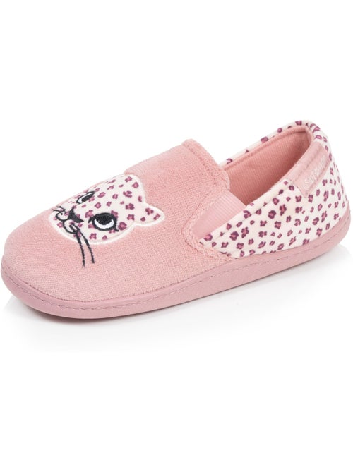 Chaussons mocassins micro-éponge, maintien souple, facile à fille isotoner - Kiabi